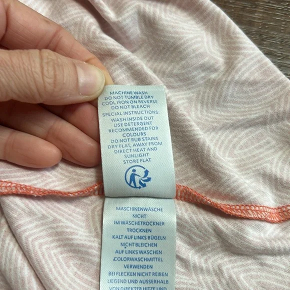 Boden St. Lucia Halter Dress Coral & White size 4, like new! - Picture 9 of 10